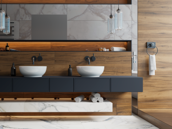 Гранит керамический K-2104/SR ALLEYA Dark Brown 20х120х1,1 см