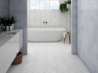 Гранит керамический 25889 STROMBOLI White Plume 9,2х36,8 см
