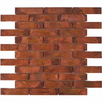 Мозаика из меди матовая PIX732 (9,8x2,3) 30х30х0,8 см