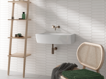 Плитка керамическая настенная 27481 LANSE White 5х25 см