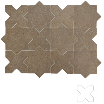 Гранит керамический 32734 ELDA CROSS COFFEE 12x12 см