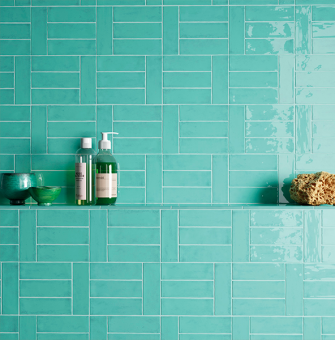 Плитка керамическая настенная 30682 FANGO Aquamarine GLOSS 5x15 см