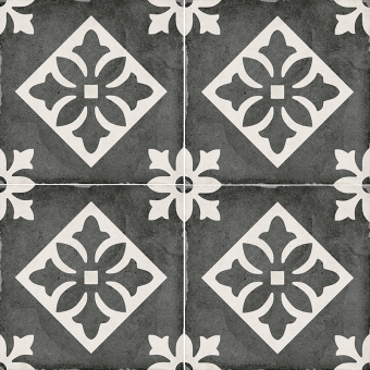 Гранит керамический 24416 ART NOUVEAU Padua Black 20х20 см
