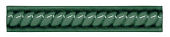 Бордюр керамический TRENZA PB C/C Verde Oscuro 2.5x15 