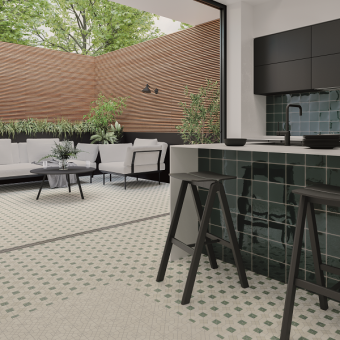 Гранит керамический 127935 TESSERAE SUIT MOSS 28x28 см