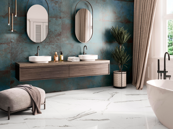 Гранит керамический матовый ALLOY AZZURRO MATT 60x120 см