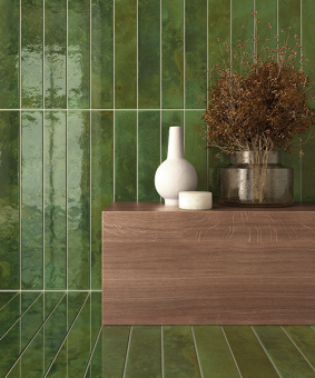 Плитка керамическая 31546 BALI Green 5х40 см