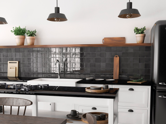 Плитка керамическая настенная 26916 MANACOR Black 10х10 см