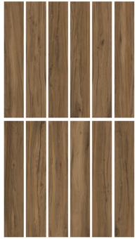 Гранит керамический K-2104/SR ALLEYA Dark Brown 20х120х1,1 см