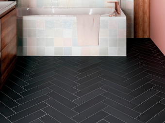 Гранит керамический 25897 STROMBOLI Black 9,2х36,8 см