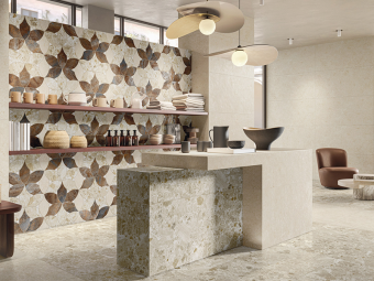 Гранит керамический MOCKUP 136897 OSTUNI CREAM NAT RETT 60x120x0,7 см