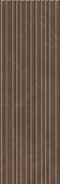 Плитка керамическая настенная НИЗИДА Коричневый Структура Обрезной 25х75 см