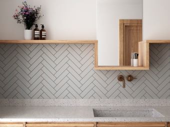 Плитка керамическая настенная 28459 COSTA NOVA Grey Matt 5x20 см