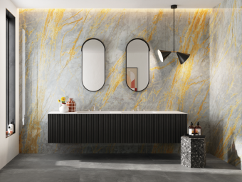 Гранит керамический 0009119 SENSI SIGNORIA Grigio Siena LUX RET. 60х120x0,9 см   