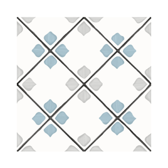 Гранит керамический 31083 TANGER Silver Rhomb 12,3x12,3 см