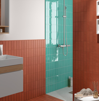 Плитка керамическая настенная 30682 FANGO Aquamarine GLOSS 5x15 см