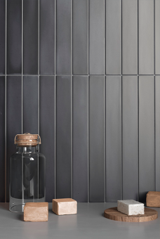 Плитка керамическая настенная 31578 MASSIMO DARK BLACK 5х40 см