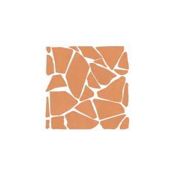 Мозаика керамическая 4101230 NOK Palladiana Crock Terra 40x40 см