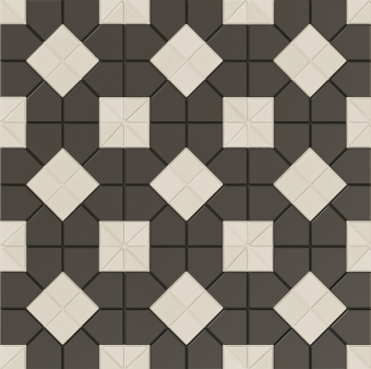 Гранит керамический 130013 TESSERAE SUIT B&W PLUS 28x28 см