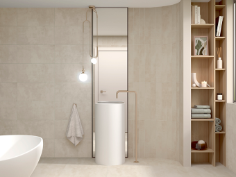 Гранит керамический матовый ELEGANZA Beige 60х120 см