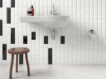 Плитка керамическая настенная 12739  METRO White Matt. 7,5x15 см