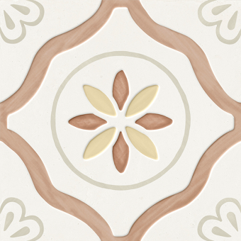 Гранит керамический 40462 LLEVANT CLAY PETALS LT 22,3х22,3 см
