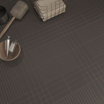 Гранит керамический 131369 RASTER GRID S BASALT 15x15 см