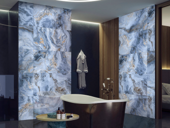 Гранит керамический N20354 LUXURY Arabesque Blue POLISHED 60x120х0,9 см