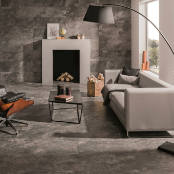 Плитка керамическая напольная IMAGE (MIRAGE) Silver 40x80 см
