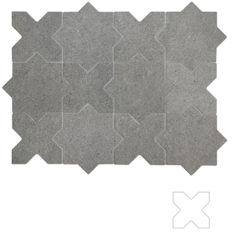 Гранит керамический 32729 ELDA CROSS GRAPHITE 12x12 см