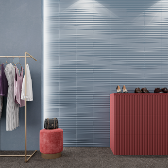 Плитка керамическая 123813 STRIPES TRANSITION SKY 7,5x30 см