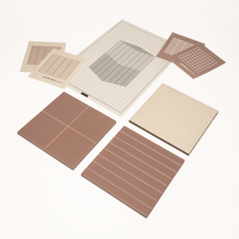 Гранит керамический 131372 RASTER LINES M MUD 15x15 см