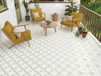 Гранит керамический 40460 LLEVANT YELLOW GARDEN LT 22,3х22,3 см